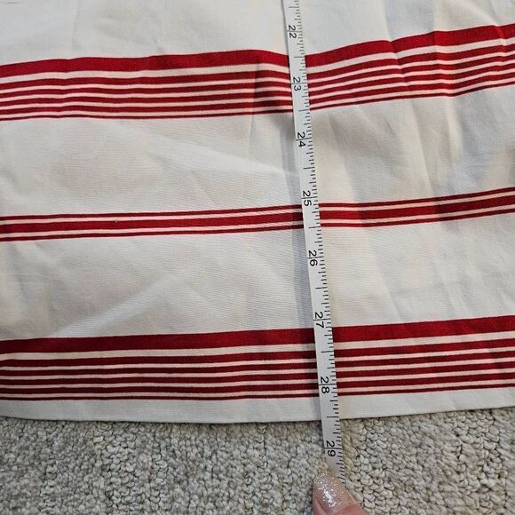 Club Monaco Nearta Off The Shoulder White and Red Striped Dress Size 4 - Picture 11 of 11